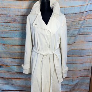 NWOT DKNY Water-Resistant Cotton-Blend Trench Coat